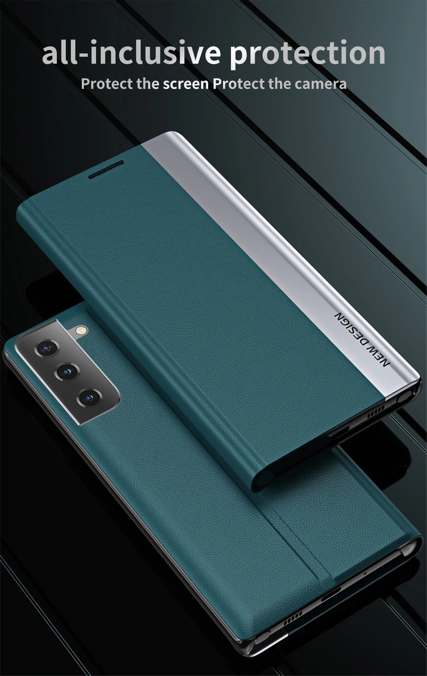 Luxury Leather Flip Case For Samsung Galaxy S25 Edge S24 S23 S22 S21 S20 Ultra S10 Plus S23 S21 S24 FE Note 20 Ultra Stand Cover