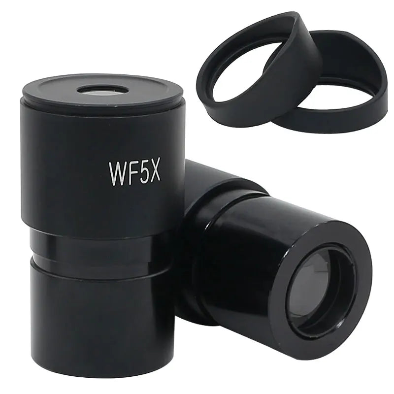 Stereo Microscope Eyepiece WF5X WF10X WF15X WF20X Optical Lens Wide Field Mounting Diameter 30mm or 30.5mm with Rubber Eye Cups