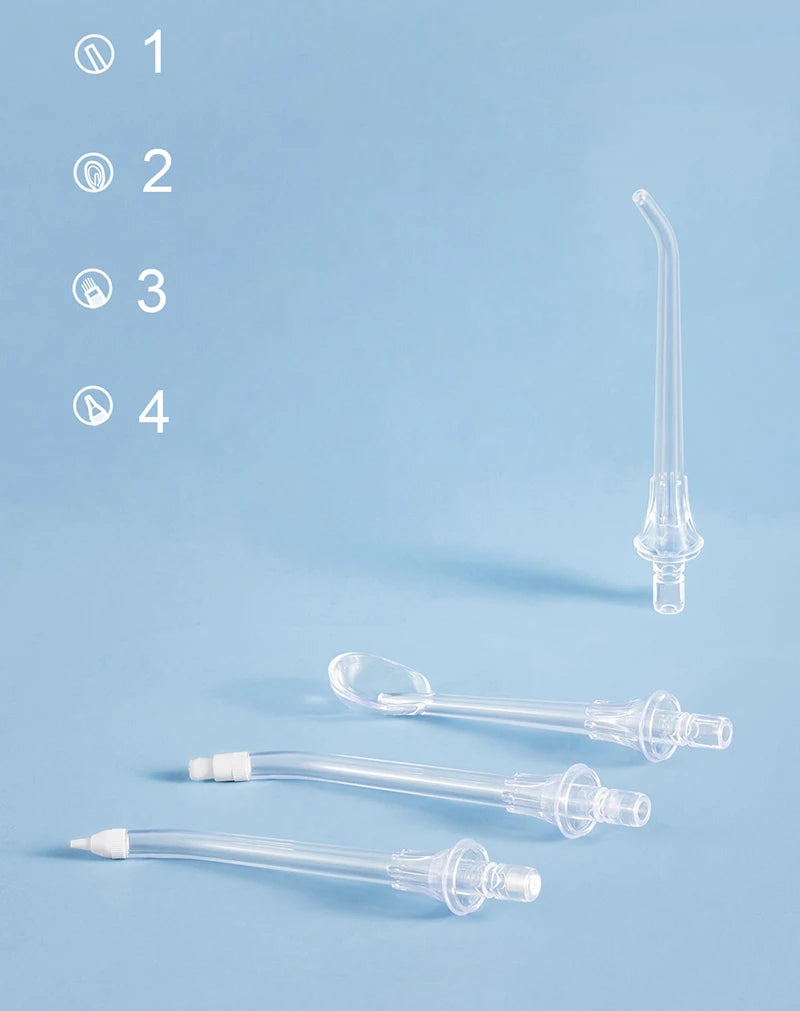 XIAOMI MIJIA Portable Oral Irrigator,4 Mode 200ML Rechargeable Flossers IPX7 Waterproof Cleaning Electric Flossing Picks Machine