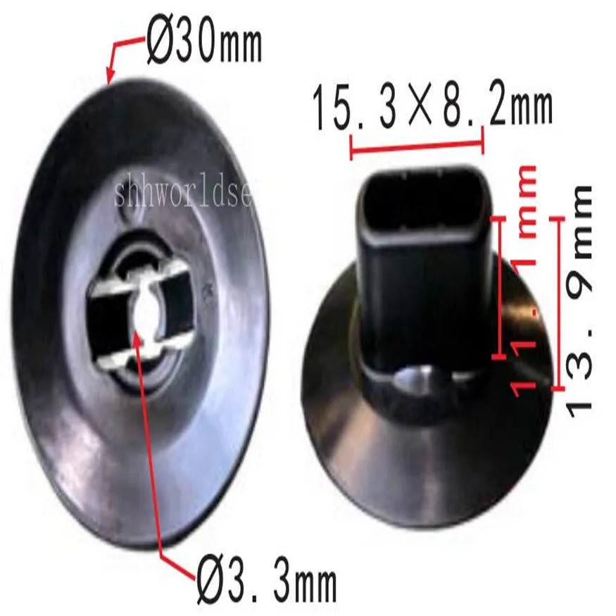 Shhworldse 100PCS Wheel Arch Cover Clip 7703081056 For Renault Dacia Laguna Fluence Express Scenic Modus For Clio Logan Sandero