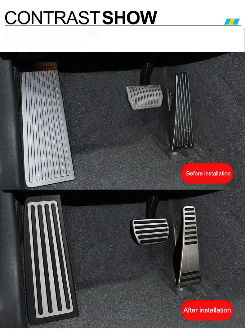 Car Accelerator Brake Pedal Footrest Pedal Plate Cover For Volvo XC60 XC90 S90 v90 s60 v60 xc40 Accessories 2022-25