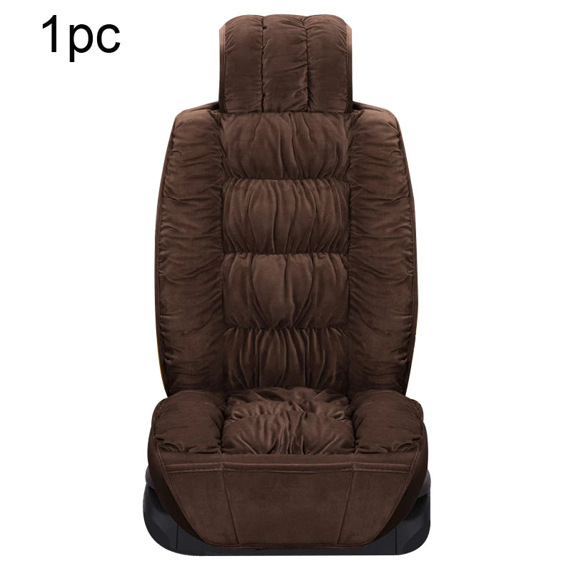 Plush Car Seat Cover Universal Seat Covers Protector Automobiles Seat Cushion Warm Carpet Mat Winter Seat-cover Car-Styling