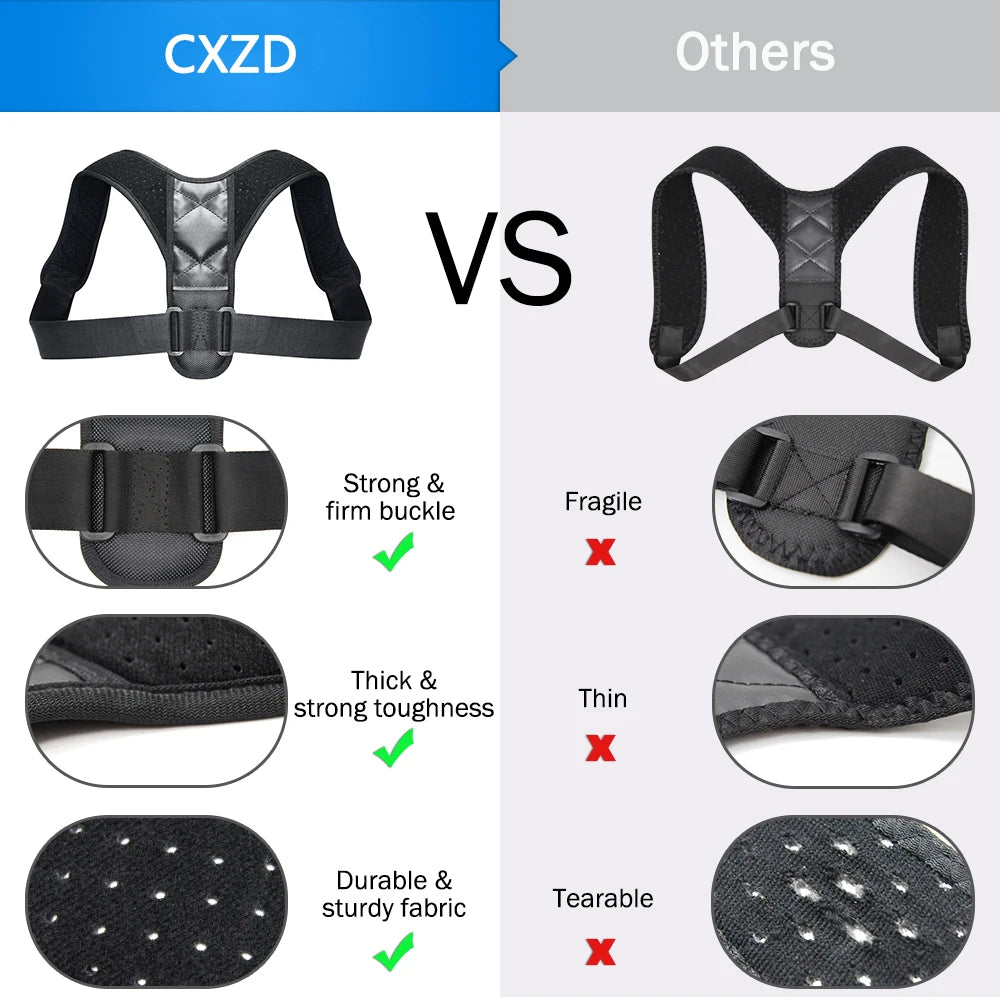 Adjustable Therapy Posture Corrector for Men Shoulder Support Back Brace Posture Correction Back Support Shoulder Belt