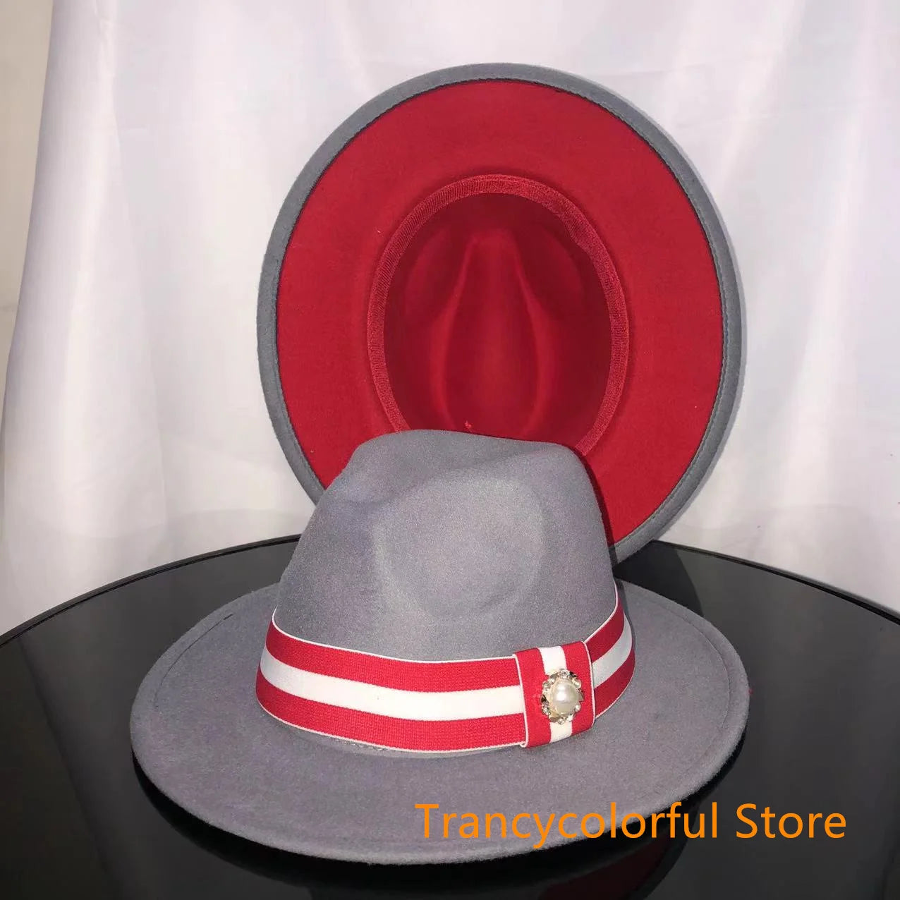 Fedora hat men and women jazz hat stretch ribbon accessories white top hat church men's winter hat шапка женскаязима 2021