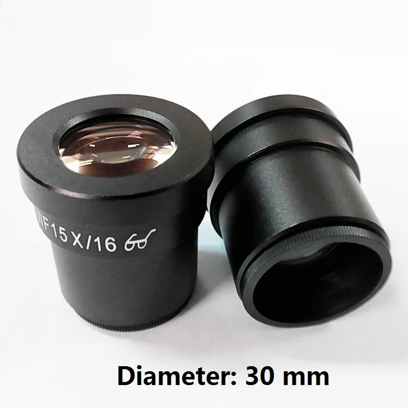 Wide Angle High Eye-piont Eyepiece Optical Lens for Stereo Microscope 30 mm or 30.5 mm Mounting Diameter WF10X WF15X WF20X WF25X