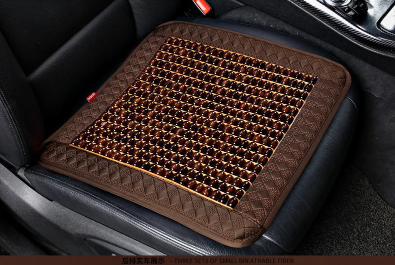 Summer Wooden Bead Car Seat Ventilated Breathable Seat Cushion Cool Pad Single Piece Single Summer Seat Covers & Supports Wood