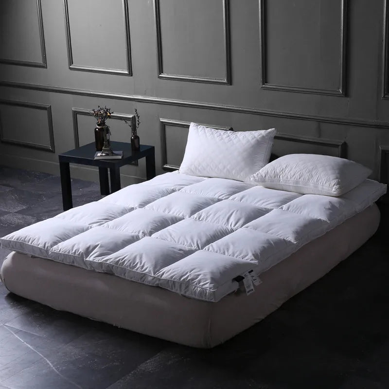 10cm Thick Feather Velvet Fiber Filled Mattress Non-slip Fixed Single And Double Can Be Customized Tatami