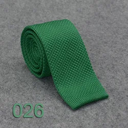 Knitted Ties For Men Slim Fashion Neckties Plain Black Red Knit Tie Men Women Wedding Daily Casual Neck Knitted Cravatas HUISHI