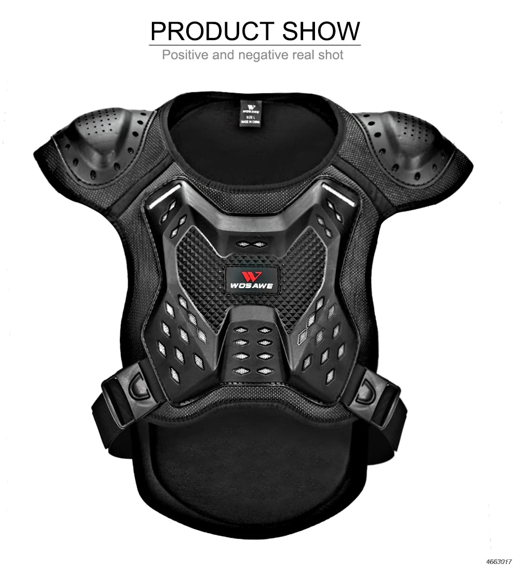 Motorcycle Jacket Adult Chest Back Protector Moto Body Armor Guard Racing Body Protector Armor Jacket Motocross Protective Gear