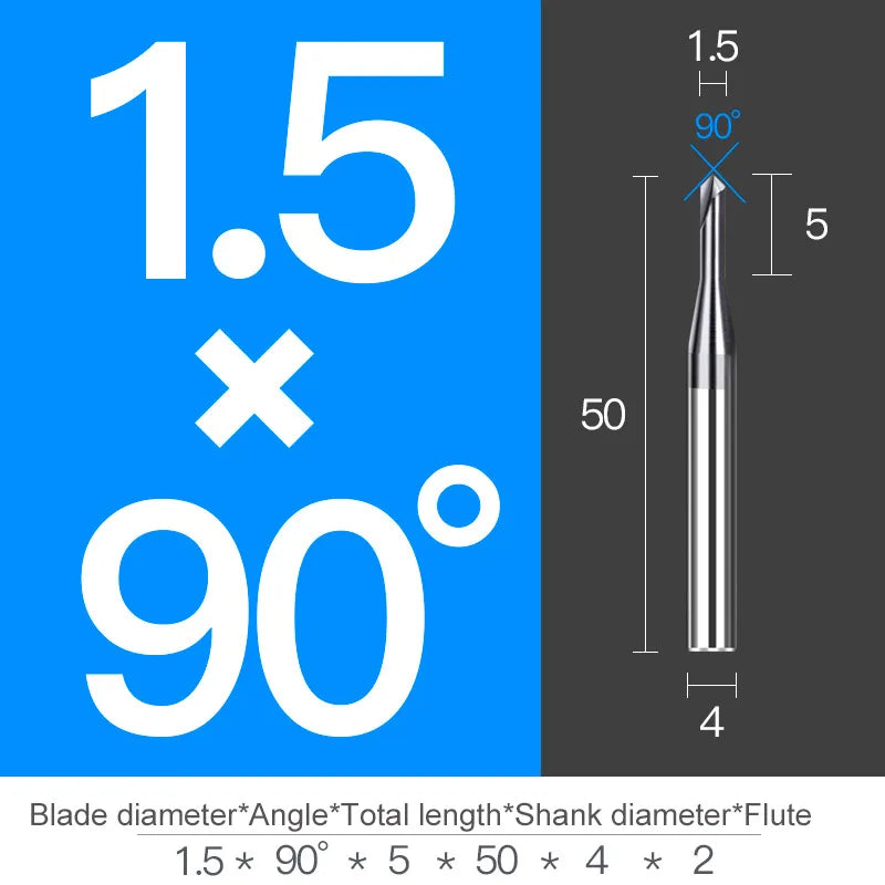 Chamfer Milling Cutter Carbide Corner Countersink Chamfering End Mill Deburring Edges V Grove Router 60 90 120 Degree 2 3 Flutes