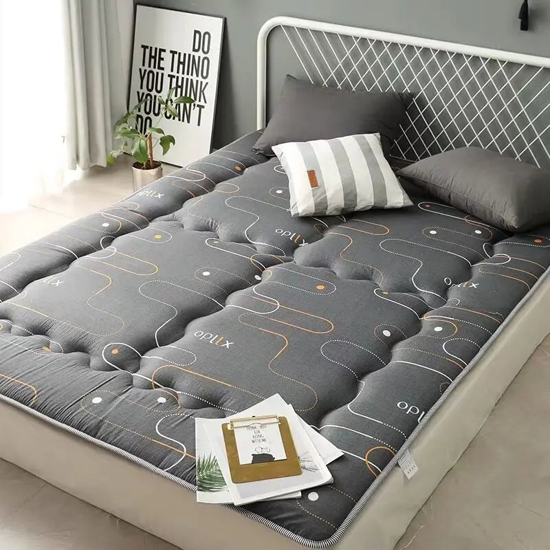 Comfortable Soft Fold Tatami Mattress students dormitory single/double Bedding Mattress Topper Tatami Thick Warm Mat With Straps