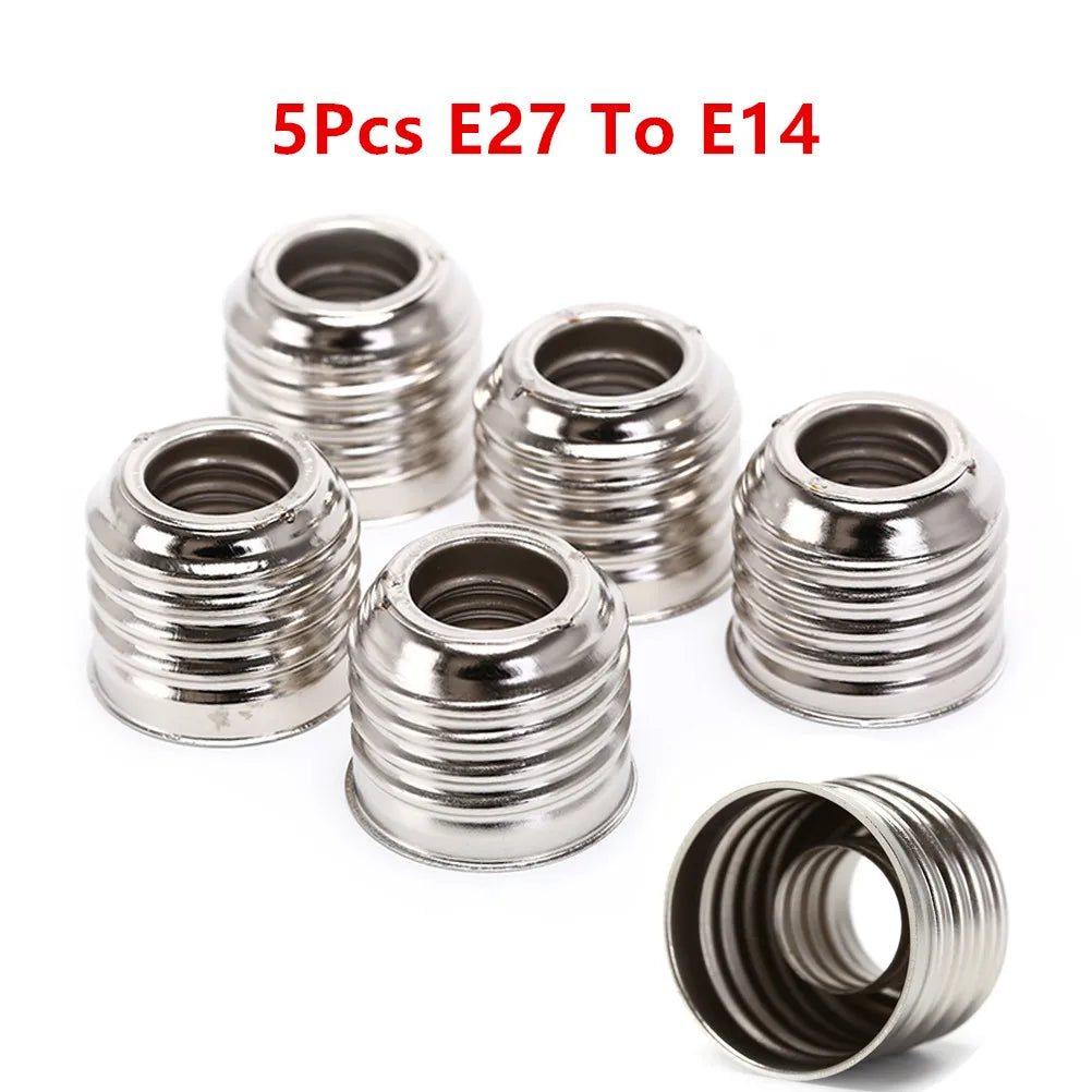 5pcs E27 To E14 Lamp Holder Converter Socket Light Bulb Lamp Holder Adapter Plug Extender Led Light 250V