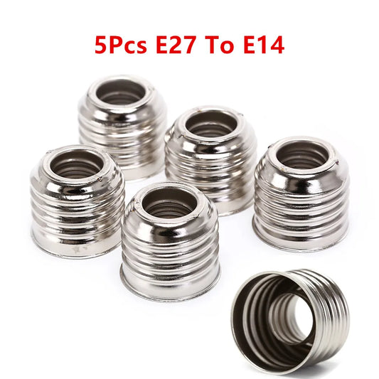 5pcs E27 To E14 Lamp Holder Converter Socket Light Bulb Lamp Holder Adapter Plug Extender Led Light 250V