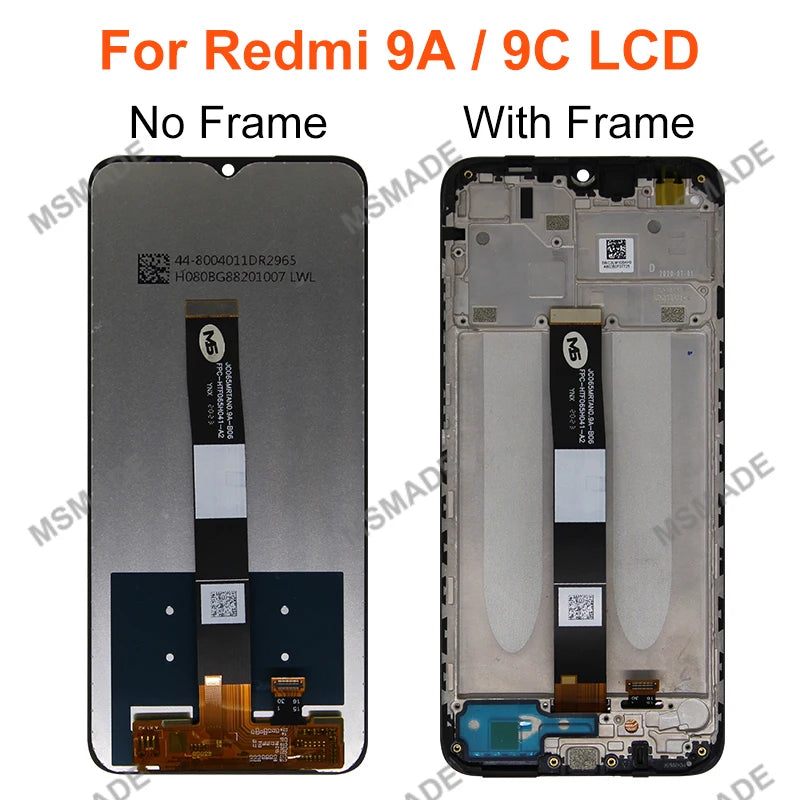 For Xiaomi Redmi 9 9A 9C LCD Display Touch Screen Digitizer For Redmi  M2004J19AG M2004J19C Assembly Replacement Parts