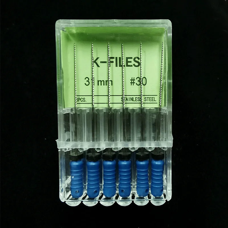 Dental Root Cannal Endo K File 21mm 25mm 31mm Stainless Steel Endodontic Instruments Dentist Dentistry Odontologia Tools