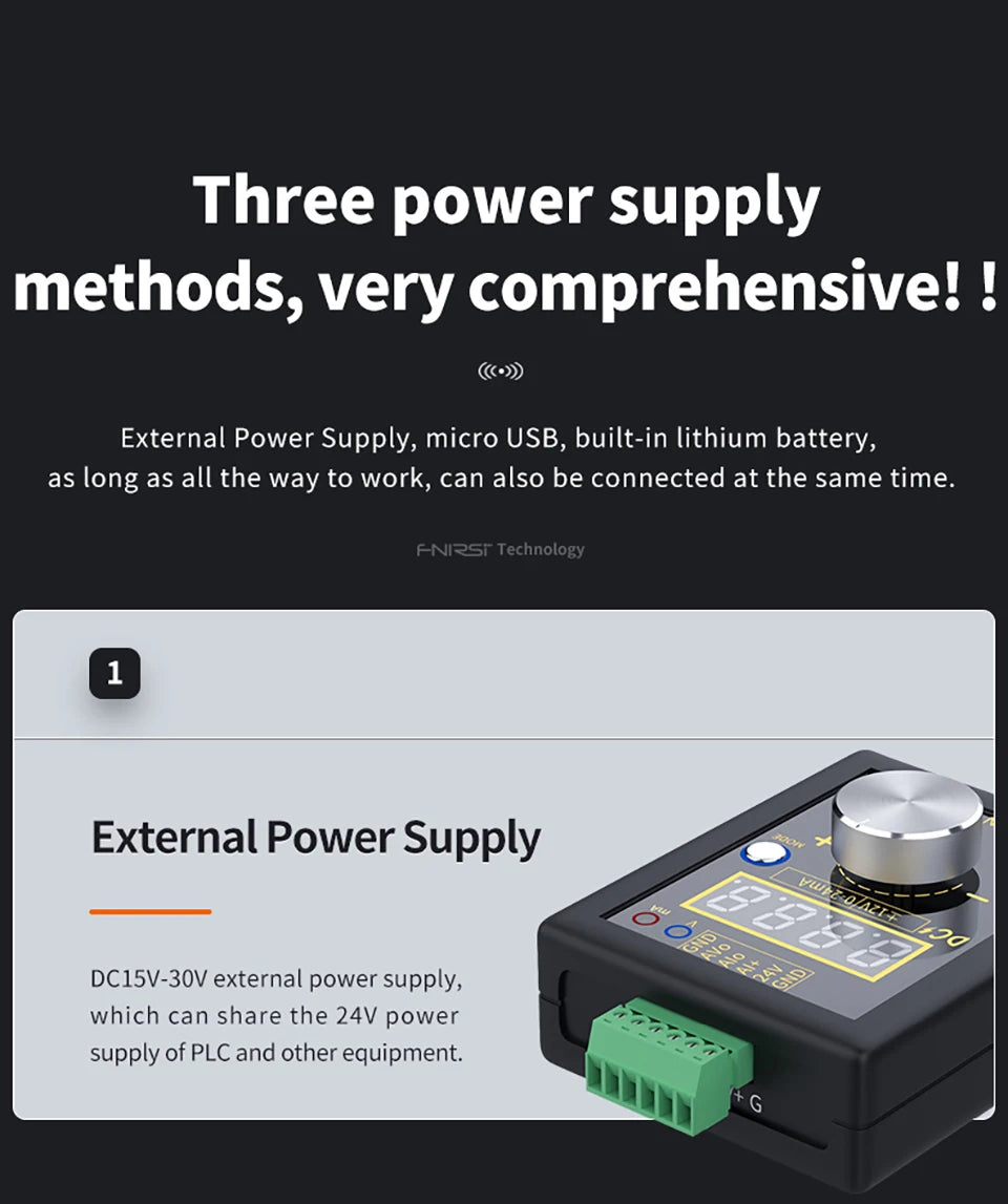 FNIRSI SG-002 Digital 4-20mA 0-10V Voltage Gerador de sinal Current Transmitter Professional Electronic Measuring Instruments