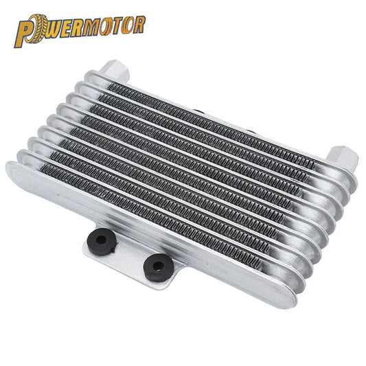 Motorcycle Oil Cooler Oil Engine Radiator Aluminum 125ml Cooling Radiators for 125CC-250CC Motorcycle Dirt Bike ATV