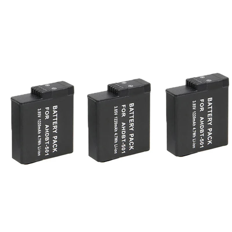 For GoPro Hero 5 Hero 6 Hero 7 8 black battery  + Dual charger for GOPRO Hero 8 7 hero6  hero5  Black Camera Accessories