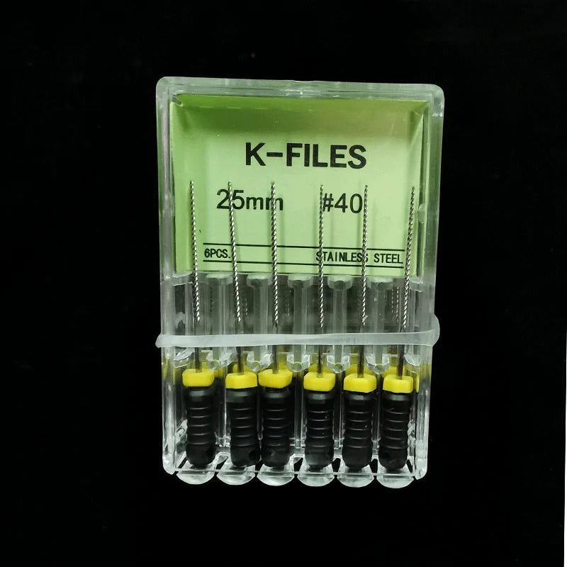 Dental Root Cannal Endo K File 21mm 25mm 31mm Stainless Steel Endodontic Instruments Dentist Dentistry Odontologia Tools