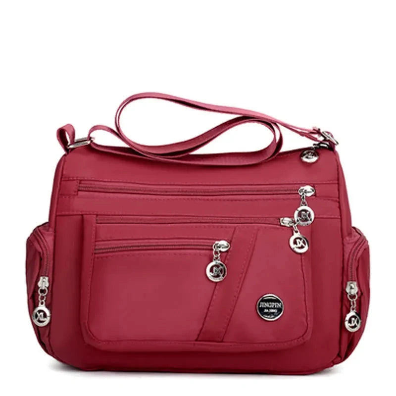 Large Capacity Women Crossbody Bag Waterproof Tote Casual Nylon Shoulder Bag Purse Handbag Lightweight Travel Messenger Bag