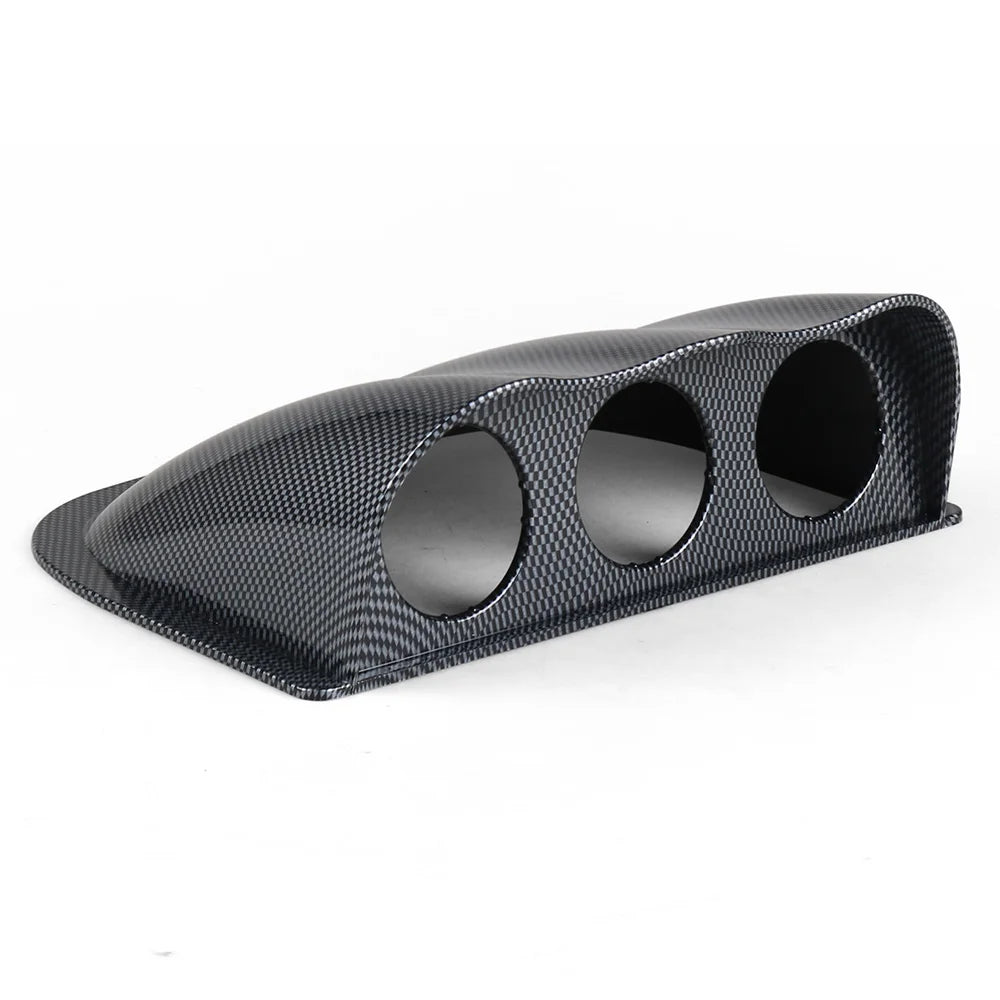 2 inch 52mm Racing Dash Board Dual Triple Gauge Pod Black Carbon Fiber Color Gauge Pod Mount Holder