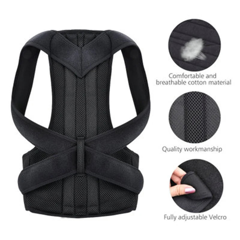 Back Brace Posture Corrector Back Lumbar Support Shoulder Posture Support for Improve Posture Provide Back Pain Relief