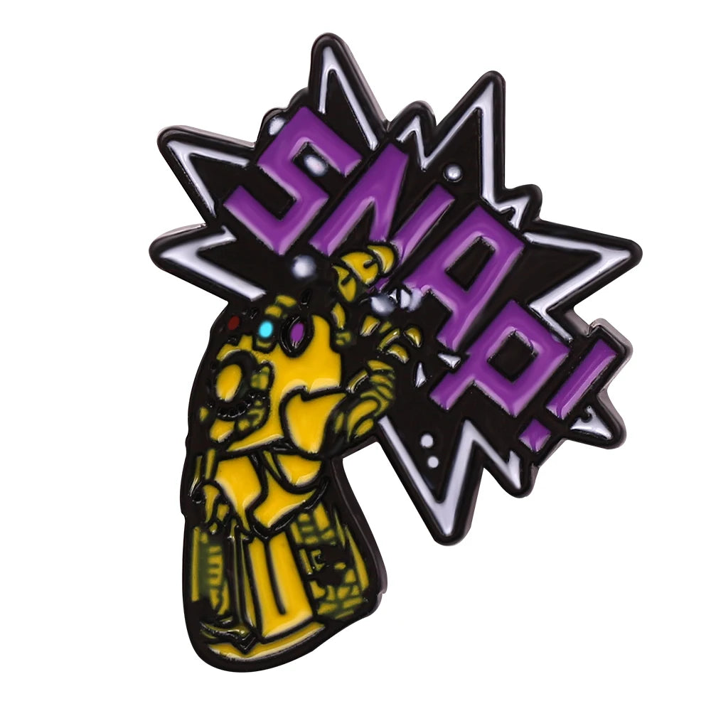 Marvel Superhero Collection Brooch Captain America Iron Man Spiderman Hulk The Avengers Badge Metal Enamel Lapel Pin Accessories