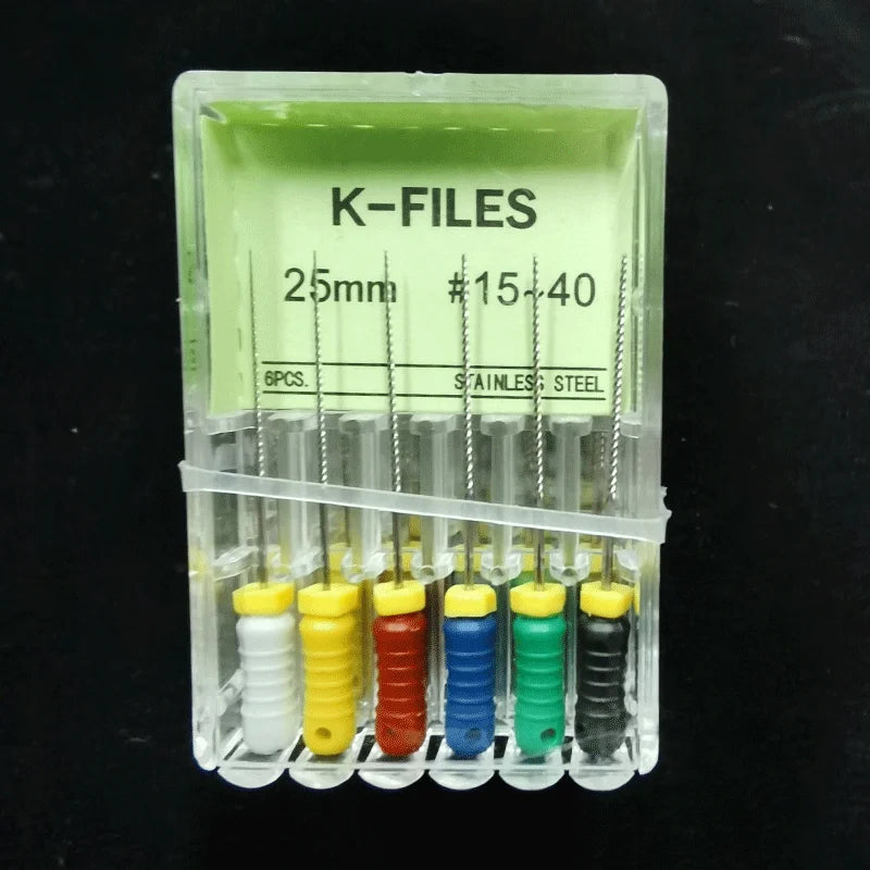 Dental Root Cannal Endo K File 21mm 25mm 31mm Stainless Steel Endodontic Instruments Dentist Dentistry Odontologia Tools