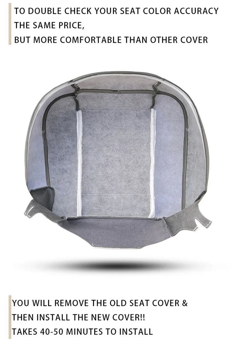 Car Seat Cushions Pad Car Styling For Hummer H2 2003 - 2007 Driver Side Bottom Microfiber Leather Seat Cover