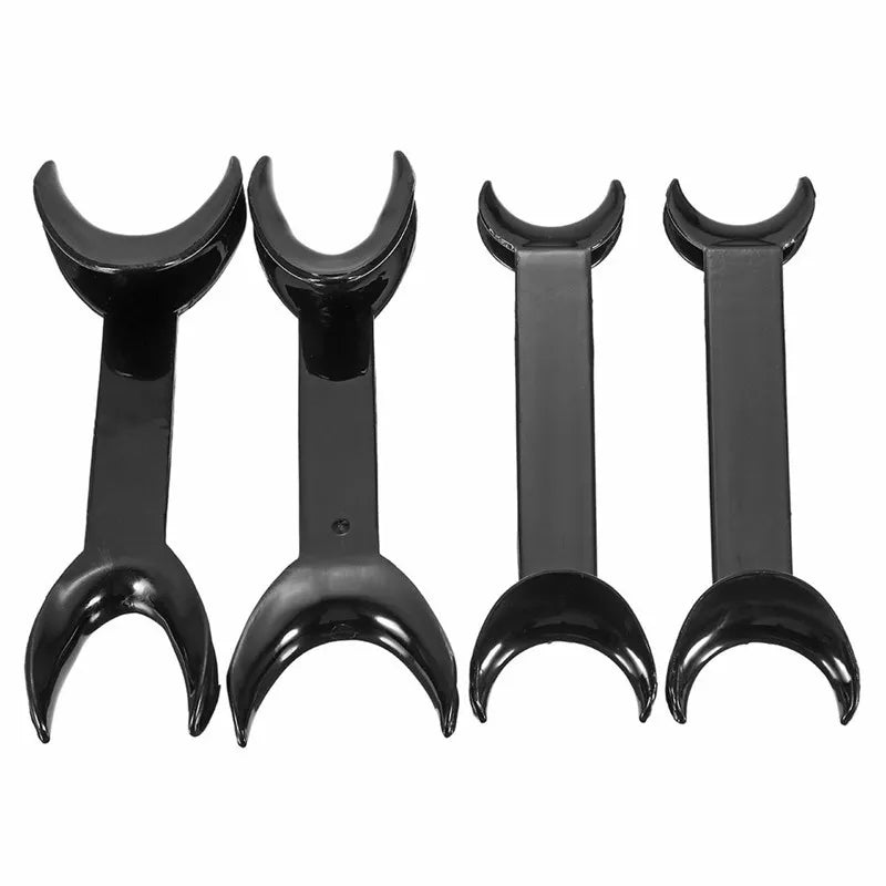 2PCS/Bag Dentistry Black Double Head Lip Retractor Dental Intraoral Lip Cheek Orthodontic Mouth Opener Dentist Tools 2 Sizes