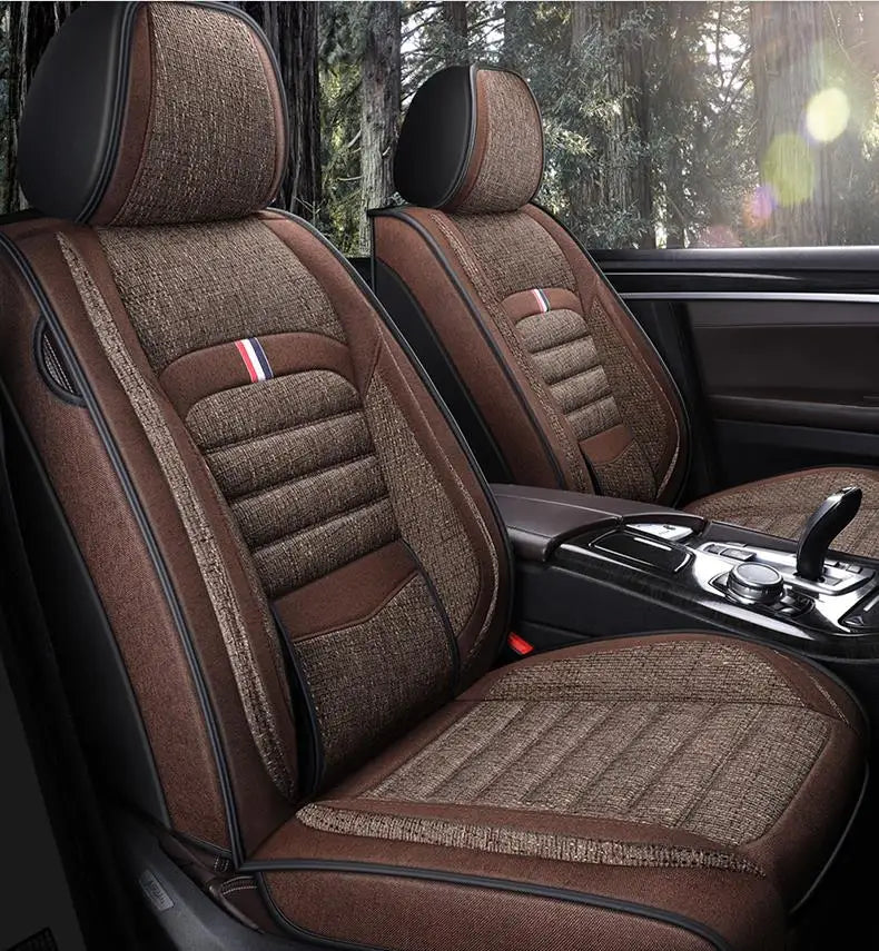 Car Front&Rear Seat full surround Cover Car Styling Universal for Five-Seat Cars with pillow for All Four Seasons