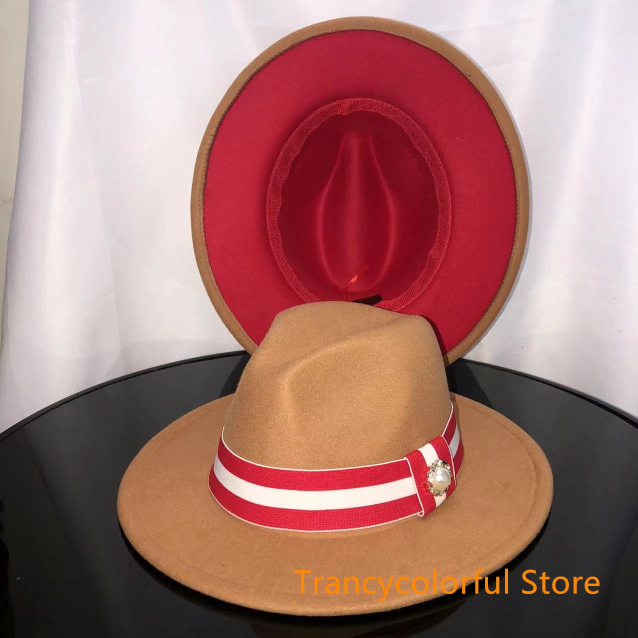 Fedora hat men and women jazz hat stretch ribbon accessories white top hat church men's winter hat шапка женскаязима 2021