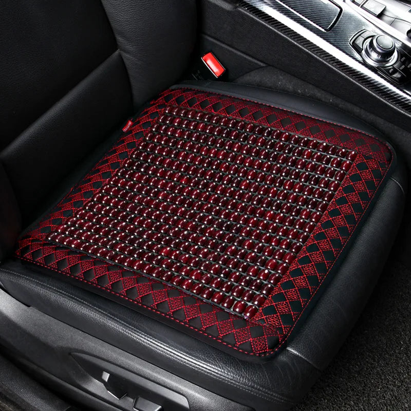 Summer Wooden Bead Car Seat Ventilated Breathable Seat Cushion Cool Pad Single Piece Single Summer Seat Covers & Supports Wood