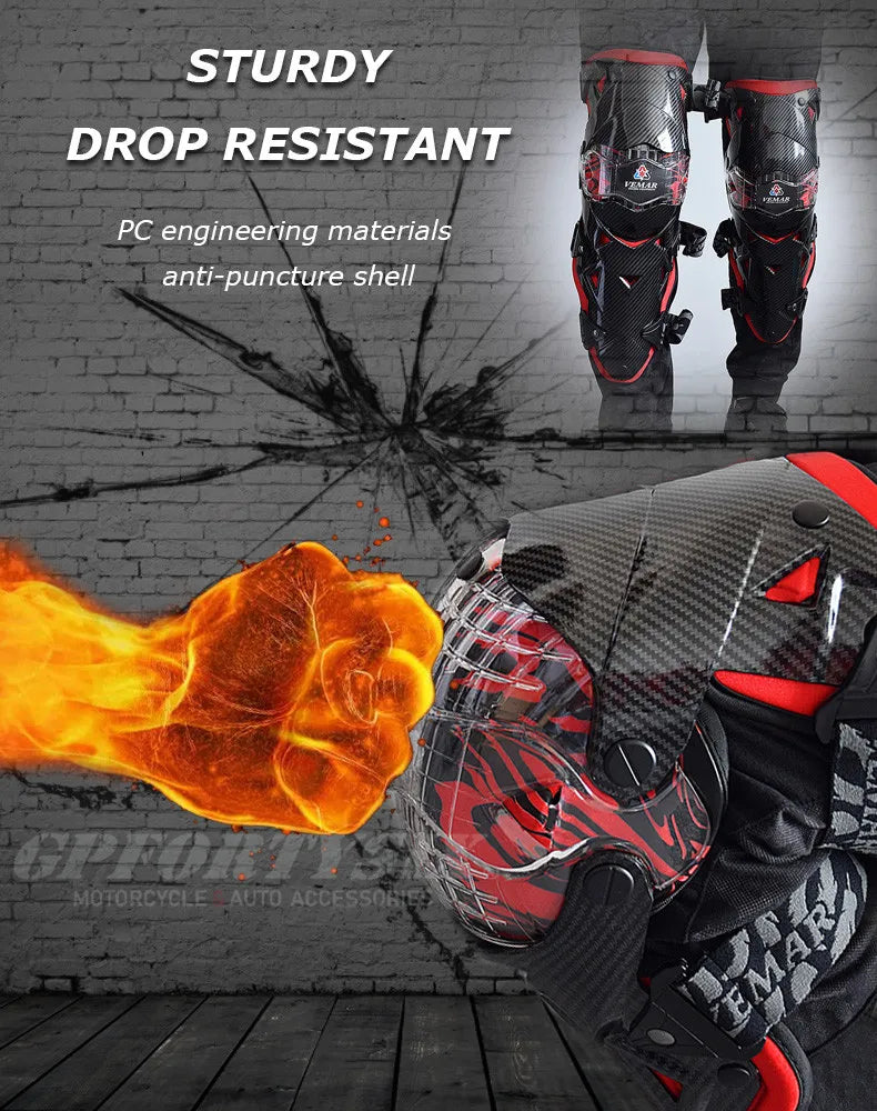 VEMAR Motorcycle Racing Riding Knee Guard Protective MX Motocross Knee Protectors Pads Armor Kneepads Gear Rodilleras Moto