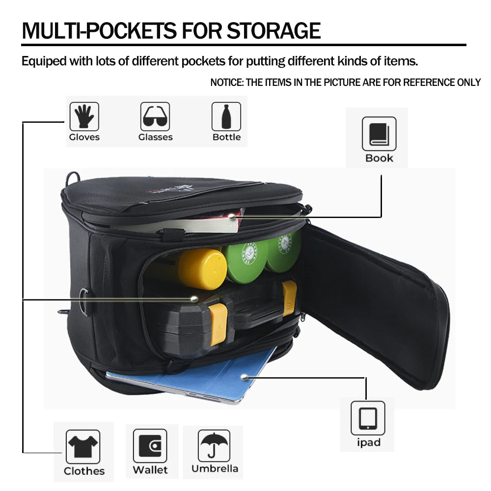 For Honda PCX 160 150 XADV750 For bmw C400GT For YAMAHA tmax530 NMAX155 Motorcycle Scooter Pedal Bag Toolbag Luggage Saddlebag