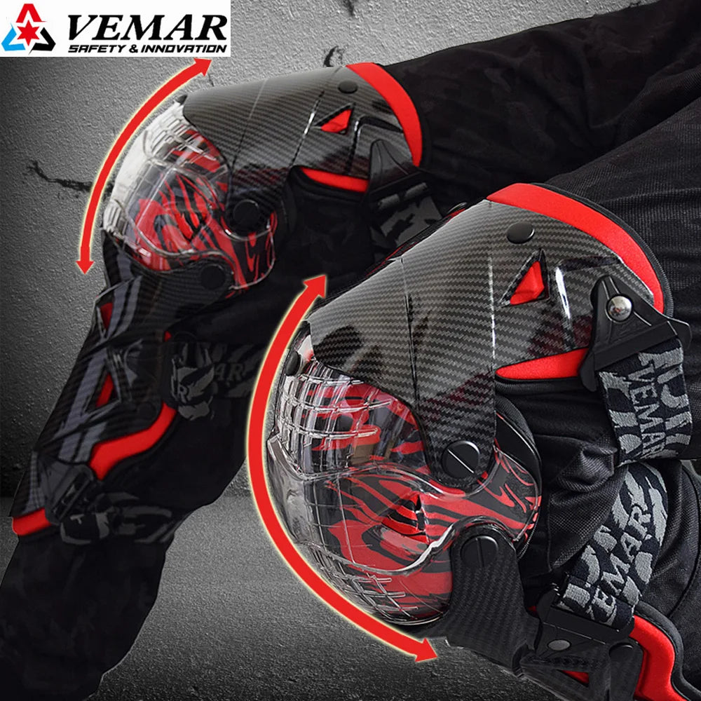 VEMAR Motorcycle Racing Riding Knee Guard Protective MX Motocross Knee Protectors Pads Armor Kneepads Gear Rodilleras Moto