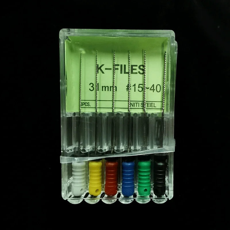 Dental Root Cannal Endo K File 21mm 25mm 31mm Stainless Steel Endodontic Instruments Dentist Dentistry Odontologia Tools