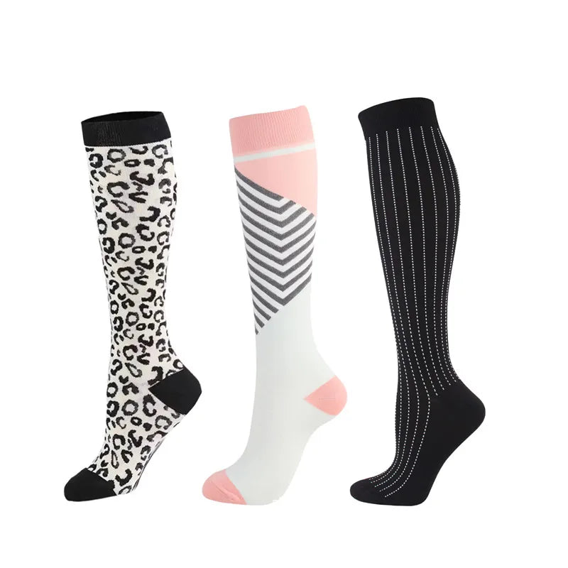 Dropship Compression Socks Knee High Running Men Women Socks Best For Athletic Nursing Outdoor Hiking Flight Travel Stockings