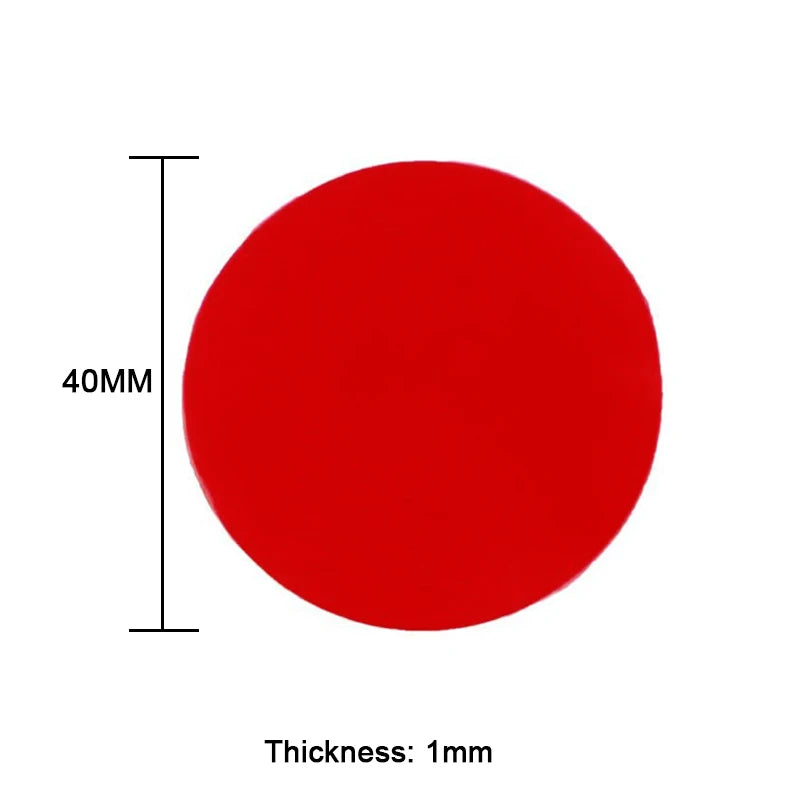 10-100pcs Double Sided Self Adhesive Tape Transparent Acrylic Square Round Strong Pad Heavy Duty Mounting Tape Multiple Size