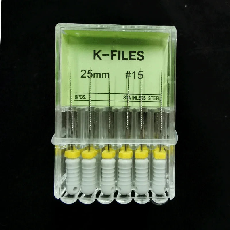 Dental Root Cannal Endo K File 21mm 25mm 31mm Stainless Steel Endodontic Instruments Dentist Dentistry Odontologia Tools