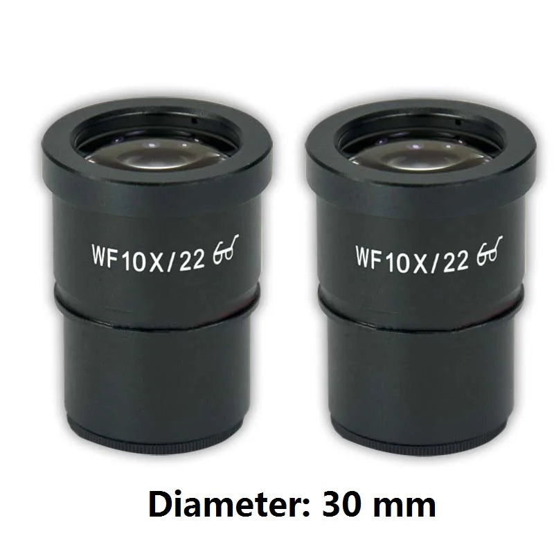 Wide Angle High Eye-piont Eyepiece Optical Lens for Stereo Microscope 30 mm or 30.5 mm Mounting Diameter WF10X WF15X WF20X WF25X