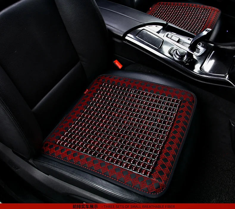 Summer Wooden Bead Car Seat Ventilated Breathable Seat Cushion Cool Pad Single Piece Single Summer Seat Covers & Supports Wood