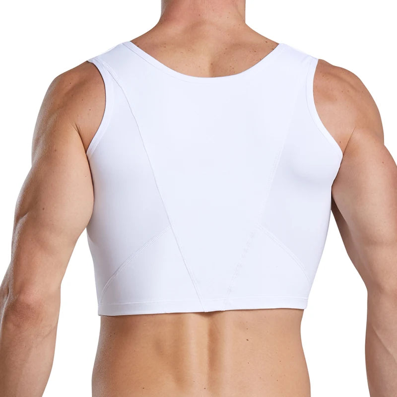 Men's Chest Vest Sweat Chest Bandage Tight-fitting Underwear Body Shaper Corset Support Belt Chest Compression Correct Posture