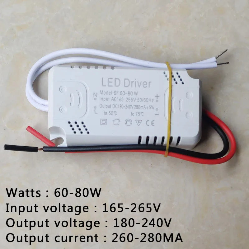 LED Driver 300mA Board 8-24W 20-36W 30-50W 36-60W 70W 60-80W LED Power Supply   Unit Lighting Transformers For driver led Light