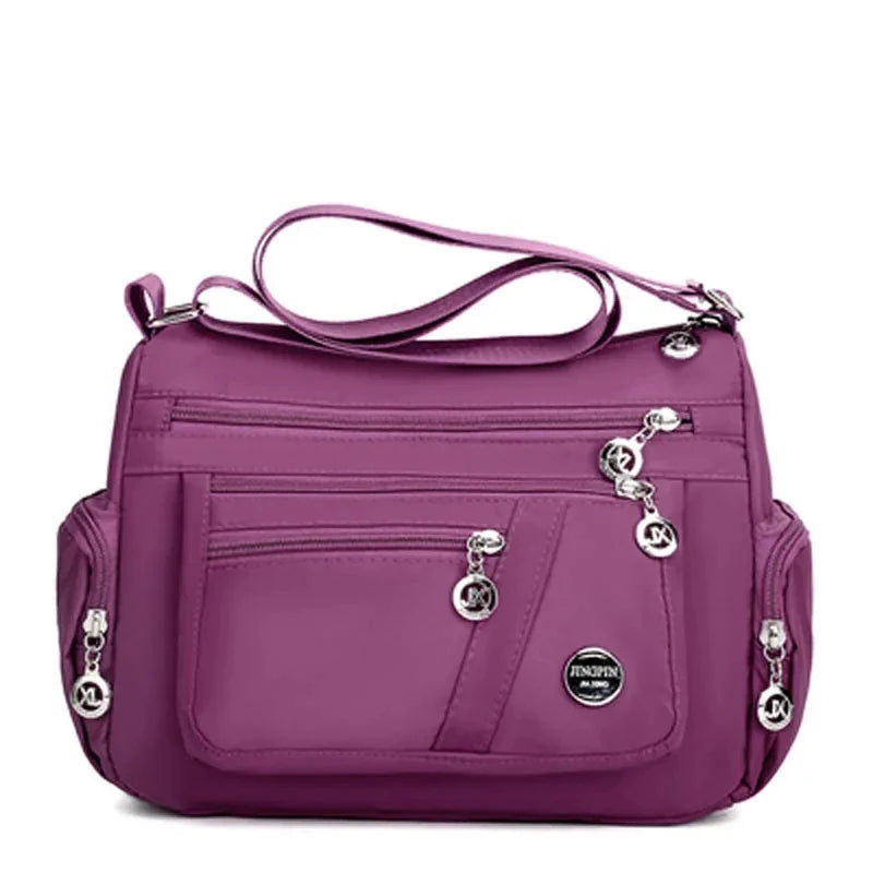 Large Capacity Women Crossbody Bag Waterproof Tote Casual Nylon Shoulder Bag Purse Handbag Lightweight Travel Messenger Bag