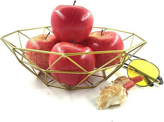 Geometric Wire Fruit Basket