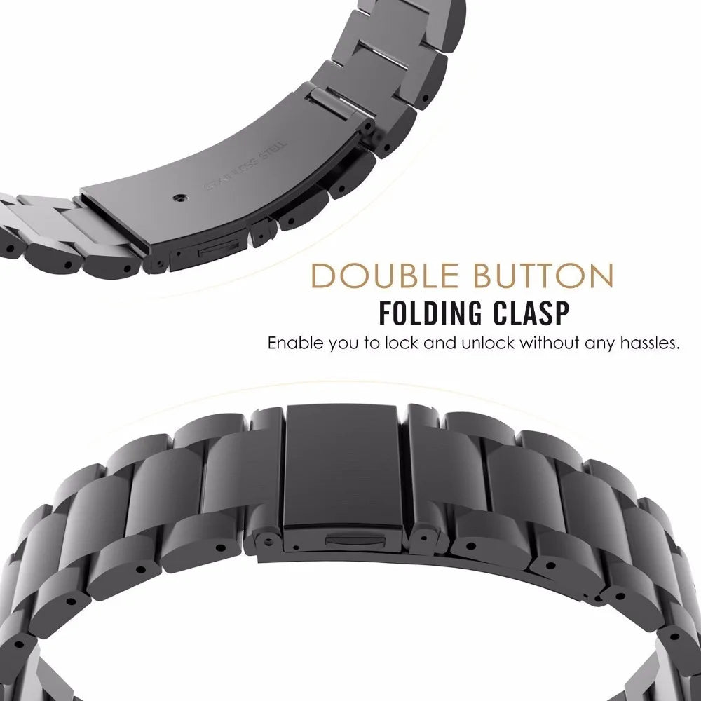 20mm 22mm 18mm 24mm Stainless Steel Strap for Samsung Galaxy Watch 6Classic 6 5 4 5Pro 40mm 44mm 43mm 47mm Gear S3 for Huawei GT
