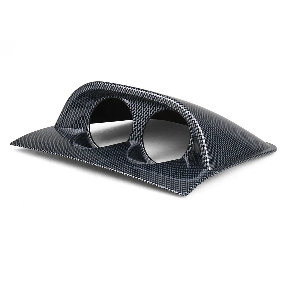 2 inch 52mm Racing Dash Board Dual Triple Gauge Pod Black Carbon Fiber Color Gauge Pod Mount Holder