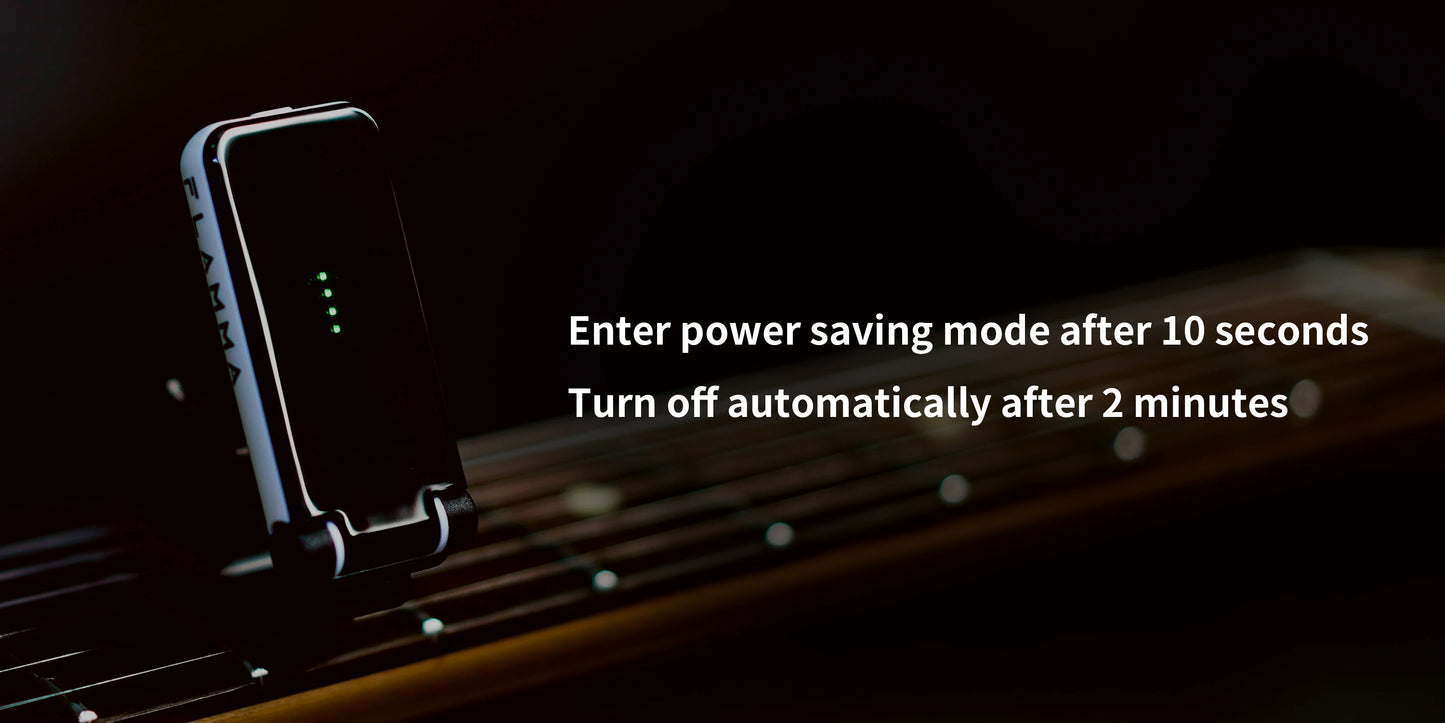 FLAMMA FT01 Clip-on Tuner for Electric Acoustic Guitar Bass Ukeleles All Instruments Christmas Gift