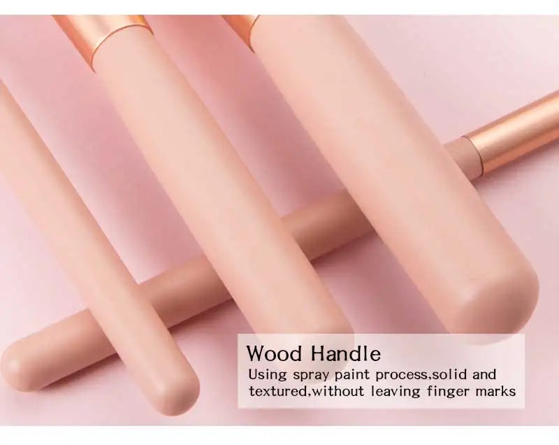 Ronshadow 9PCS Makeup Brushes Set Brochas Maquillaje Pincel De Maquiagem Kit Rangement Maquillage Beauty Packaging Makeup Tools